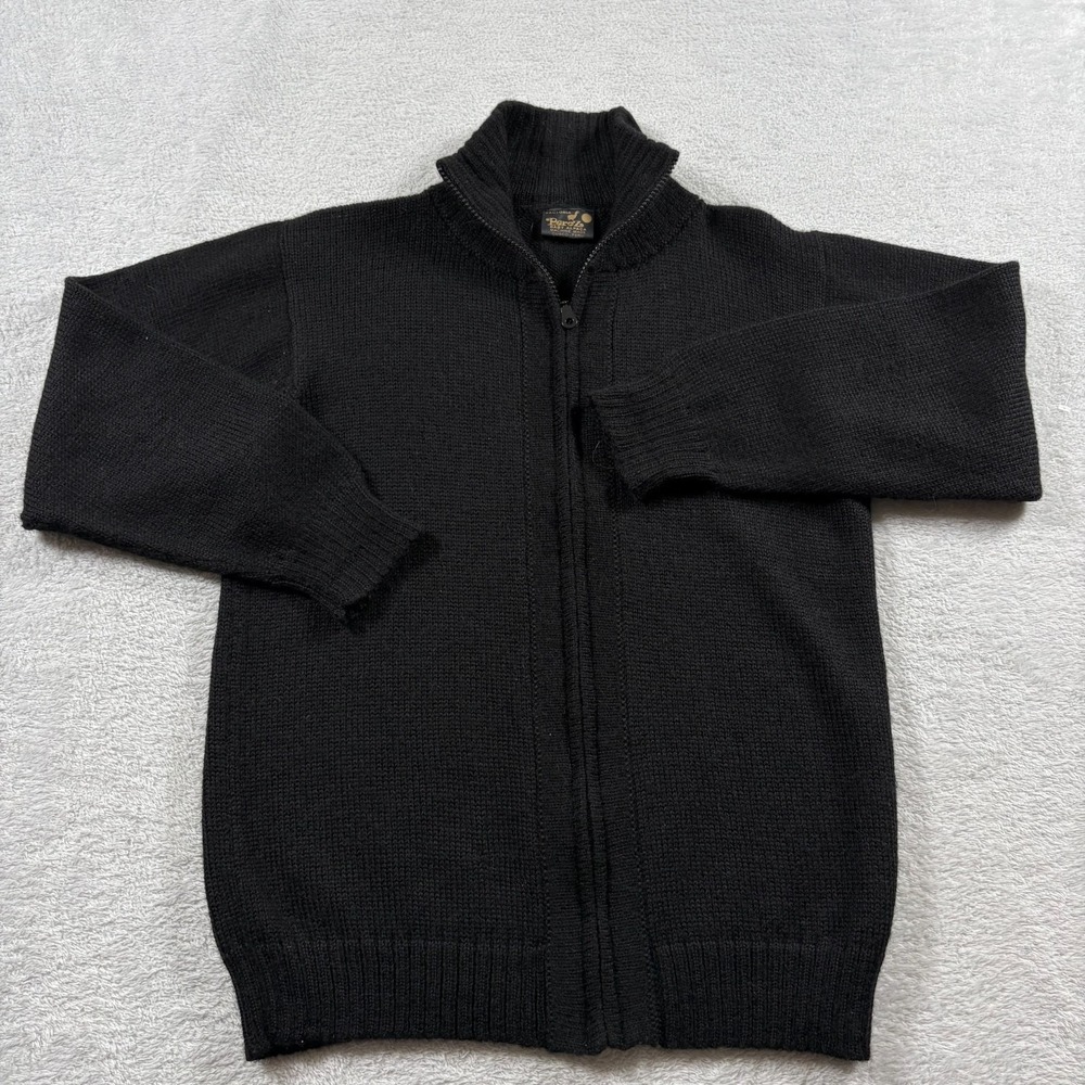 Vintage Factoria Perez Cardigan Sweater Womens‎ Black  Full Zip Alpaca Medium?